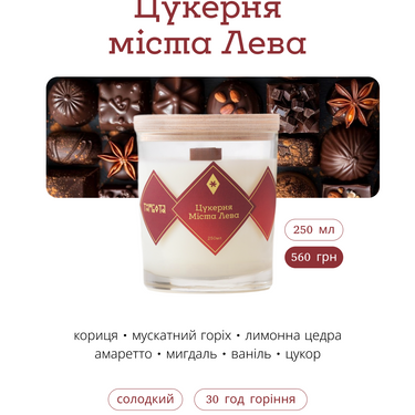 "Цукерня Міста Лева" 250 мл, 30 год