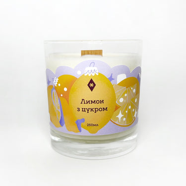 Свічка "Лимон з цукром" 250 мл, 30 год