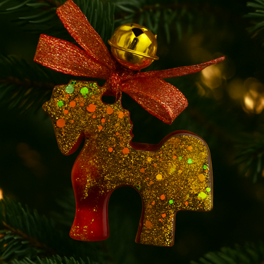 Іграшка на ялинку з епоксидної смоли