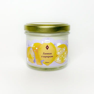 Свічка "Лимон з цукром" 130 мл, 15 год