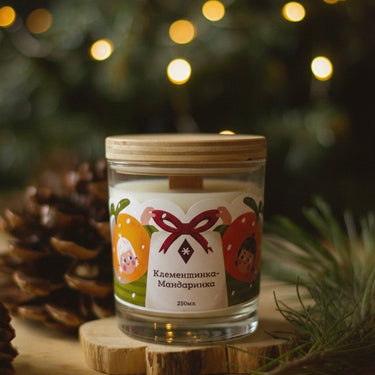 Свічка "Клементинка-Мандаринка" 250 мл, 30 год