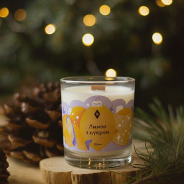 Свічка "Лимон з цукром" 250 мл, 30 год